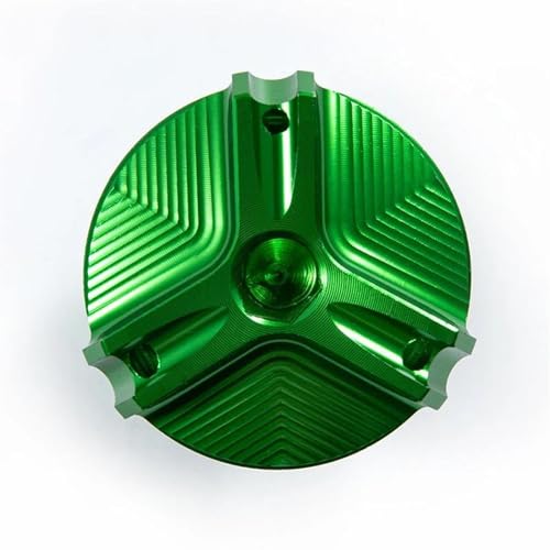 Tapa de llenado de aceite premium color verde para motos Suzuki GSX-R 125 a 1000R 1