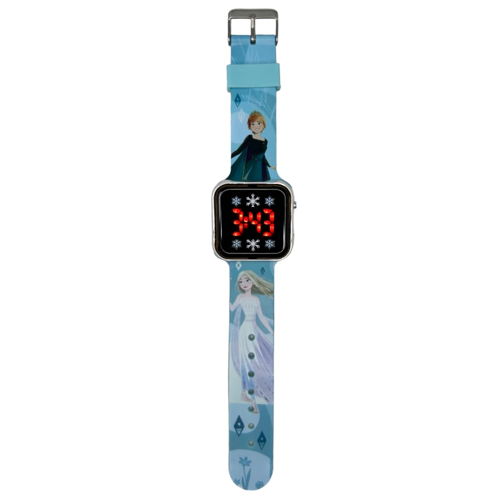 CARTOON Reloj de pulsera digital con pantalla LED y correa de silicona para niños