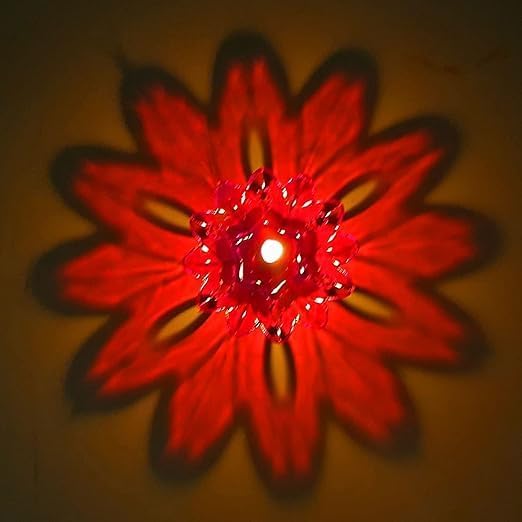 Miniatura 7 de Paquete de 12 piezas de diseño transparente Diya Deepak Diya Diya especial reutilizable Diya Colorido Reflejo Diya 3D Diya Deepak Reflection Deepak