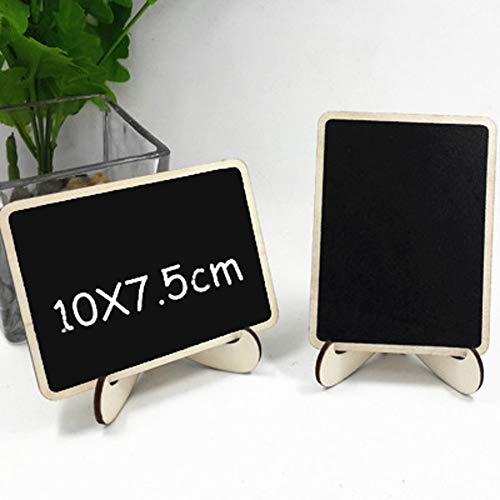 12 Pack Mini Chalkboard Signs With Stand,4 Styles Small Wood Chalkboards Blackboard For Food Signs #TOP1