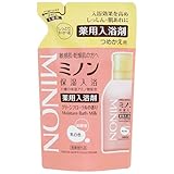 ミノン薬用保湿入浴剤 つめかえ用 400mL（約10回分） 薬用入浴剤 敏感肌 荒れ症、しっしん 保湿 乾燥対策 弱酸性 低刺激性 【医薬部外品】