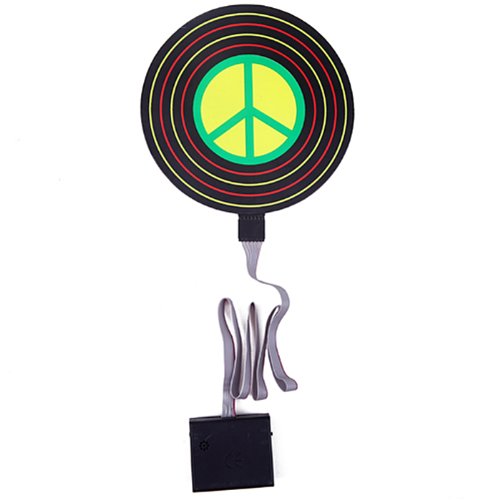 Hde T-Shirt avec éclairage LED activé en fonction des sons - multicolore - – vue 2