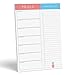 Sweetzer & Orange Meal Planner Pad | 7x10 inch Notepad for Organized Weekly & Daily Planning | Tear-Off Grocery List Checklist for Convenient Shopping | Magnetic Notepads for Refrigerator Door