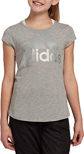 T-shirt Adidas fille XS noir : vêtement anti-frottement pour le sport