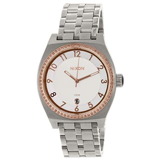NIXON Reloj Analógico para Mujer de Cuarzo con Correa en Acero Inoxidable A3251519