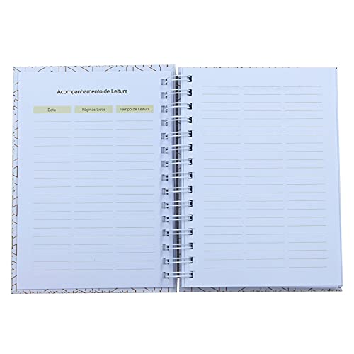 Planner de Leitura, Capa Dura, 220 Páginas, 20x14cm
