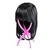 Fani Wig Stand Portable Folding Travel Wig Stand Stable Durable Wig Hair Hat Cap Holder Stand Collapsible Durable Plastic Wig dryer Wig Display Tool(Pink)