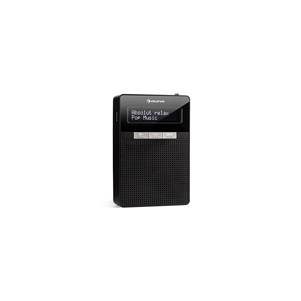auna DigiPlug DAB - stopcontactradio, DAB + radio met RDS, VHF/PLL-tuner, Bluetooth, USB-poort, LCD-display…