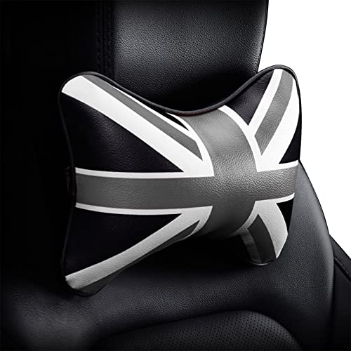 Union Jack Car Neck Pillow - Auto Seats Neck Pillow Union Jack Flag Pattern,PU Leather PP Cotton...