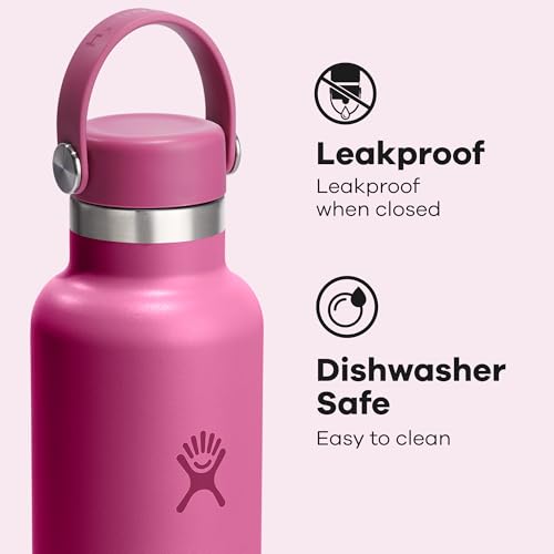 Image of Hydro Flask Water Bottle - Insulated Stainless Steel - Non Spill, Leakproof in 24 Oz Reef Pink