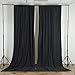 10 ft x 10 ft Black Polyester Photography Backdrop Drapes Curtains Panels - Wedding Decorations Home Party Reception Supplies