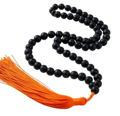 pmw - Lab Certified 100% Natural Karungali Malai Original - Heavy Premium Beads - Karungali Malai 8mm - Natural Black Ebony - Black Turmeric Rosary-picture-16