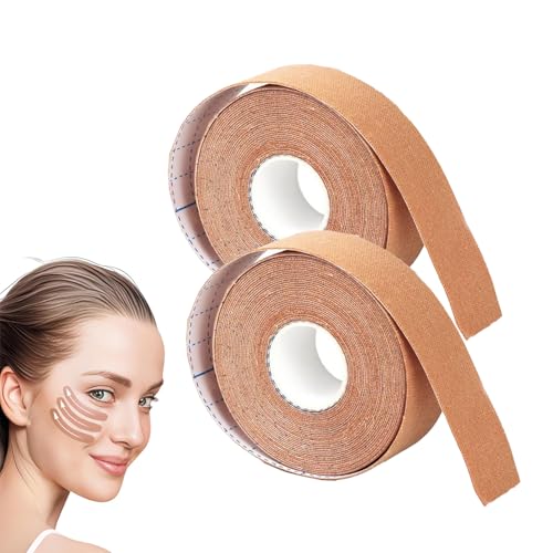 Koprek Facial Myofascial Lift Tape – Anti Wrinkle Face Tape for Firming and Tightening Skin, Unisex Kinesiology Tape for Face Wrinkles