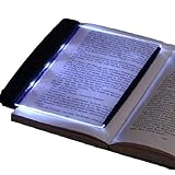 LED-Panel Taschenbuch-Leuchte, LED-Leseleuchte mit abnehmbarem Seitenclip, Augenschutz-Buch-Nachtlicht für Nachtlesung