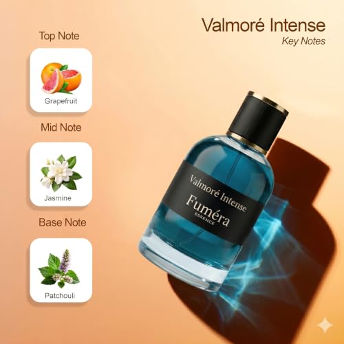 Image of Valmore Intense Eau De Parfum For Man 50ml | 40% Oil Long Lasting Perfume for Men | Aquatic Marine Woody Fragrance | Premium EDP | Office Sport Daily Wear Gift For Him