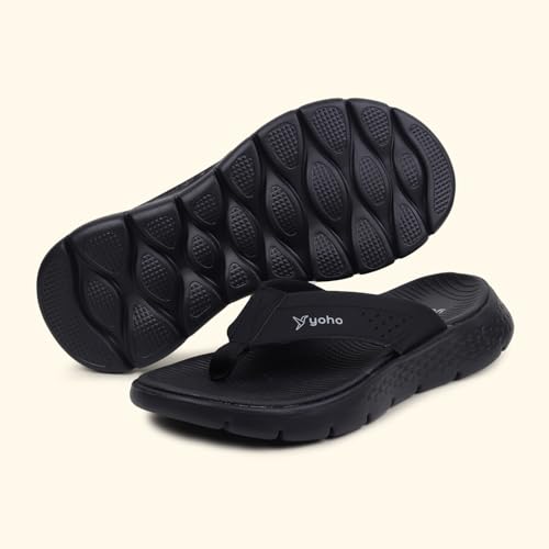 Image of YOHO Snugly 005 Slippers For Men | Cushioned Support | Lightweight Grip | Breathable Comfort | Long-Lasting Build