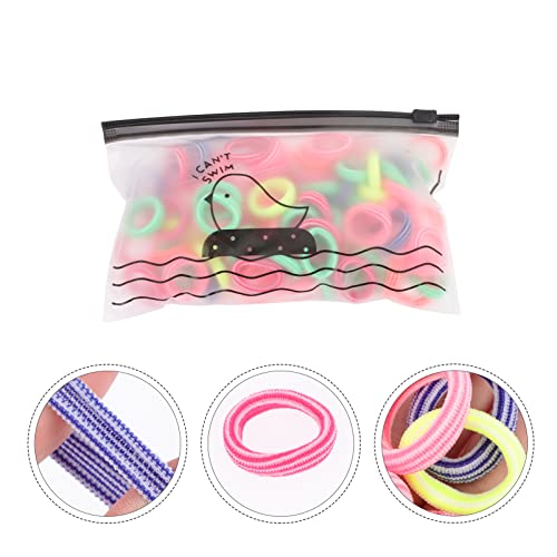 200 Unidades Corda De Cabelo Infantil Prendedor De Rabo De Cavalo Bobbles Borracha De Cabelo Pequeno