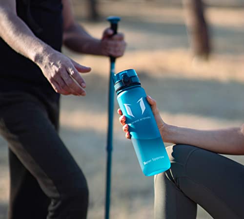 Super Sparrow Trinkflasche - Tritan Wasserflasche - 500ml - BPA-frei - Ideale Sportflasche - Sport, Wasser, Fahrrad, Fitness, Uni, Outdoor - Leicht, Nachhaltig