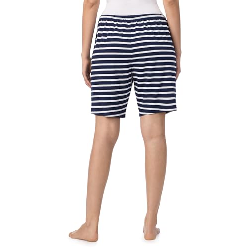 Image of Nautica Womens Sleep Bermuda Shorts - Lightweight, Breathable Pajama Bottoms - Cotton Knit Jersey Sleepwear and Loungewear