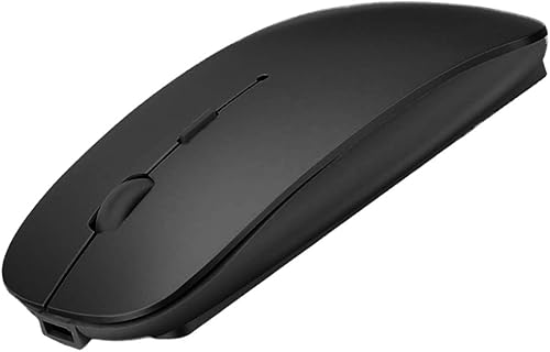 Skook Ratón recargable Bluetooth para MacBook Pro, MacBook Air, portátil, PC, computadora portátil, color negro Skook Ratón recargable Bluetooth para MacBook Pro, MacBook Air, portátil, PC, computadora portátil, color negro