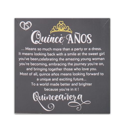 FEELMEM Quinceanera 15 Quince Anos Princess Crown Charm Bracelet Happy 15th Birthday Gift3