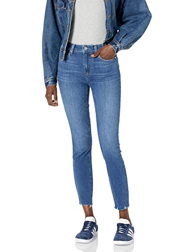 PAIGE Women's Hoxton Transcend Vintage High Rise Ultra Skinny Ankle Jean, Duty W/Backstage Hem, 28