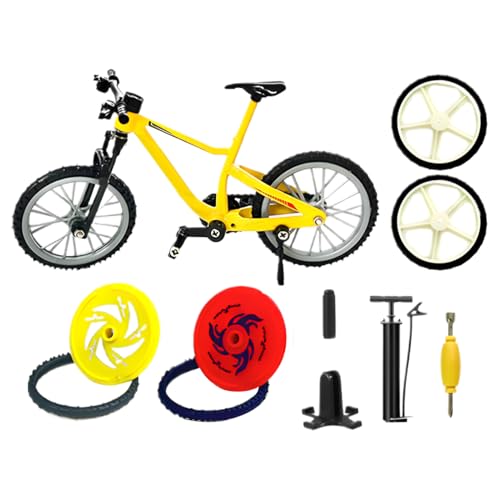 Jouet miniature Fidget Cycle – Flick Trix Finger Bike, mini modèle de vélo moulé sous pression, vélo de sport à doigts avec pièces modifiables, mini...
