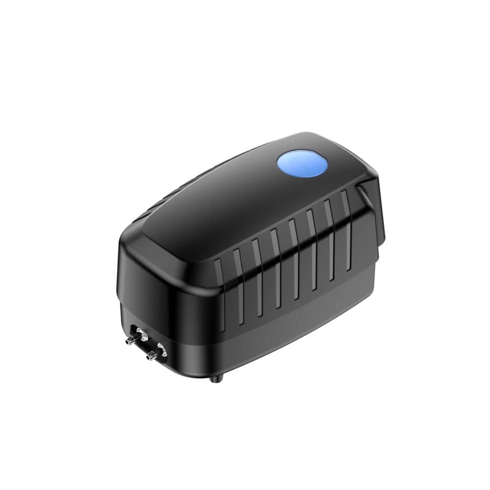 AquaOne Pompe à air CAP-20 I Pompe à aérateur 8 W en kit I Pompe à oxygène pour grands bassins de jardin de 8 m³ I Ventilation de bassin économe en énergie I Tuyau de diffuseur d'air inclus