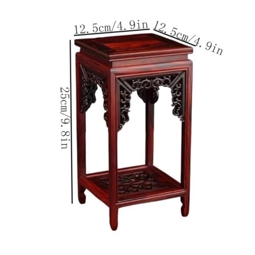 Base para bonsái de madera secuoya cuadrada y soporte de exhibición para té 3