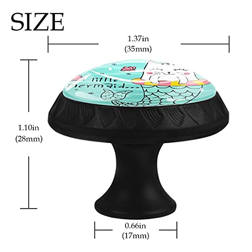 Boutons de tiroir sirène ronds de qualité supérieure pour commode