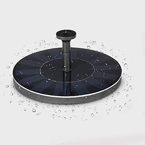 Decdeal Fonte de Água, com Painel de Energia Solar, Kit de Irrigação