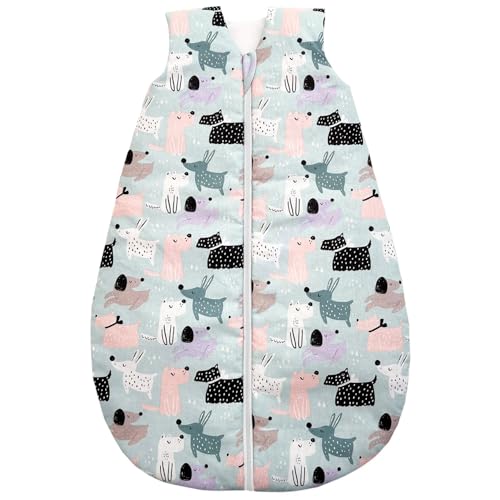 Odenwälder wattierter Schlafsack 130 cm - JERSEY Schlafsack Winter...