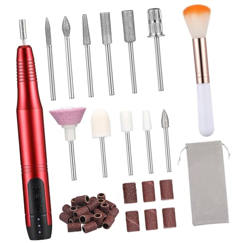 SAFIGLE Electric Nail File Kit Portable Manicure Drill for Shaping and Polishing Multi-functional Nail Shaper Compact Drill Machine for Salon and Home Use