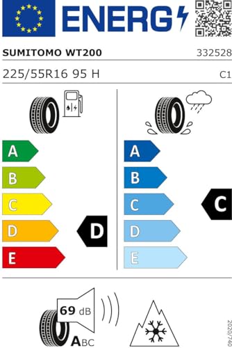 SUMITOMO - 225/55 R16 TL 95H SUMITOMO WT200 M+S 3PMSF - Winterreifen