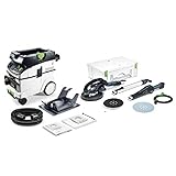 Festool 225-SW/CTM36 Langhalsschleifer LHS 225-SW/CTM36-Set Herstellernr. 575456, Schwarz/Grün