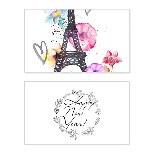Tarjeta de año nuevo de la Torre Eiffel, el detalle ideal para felicitar las fiestas con elegancia