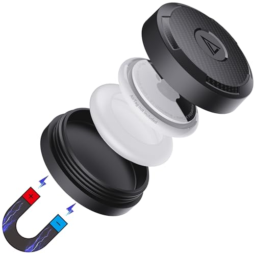 Soporte magnético para AirTag, IPX8, impermeable, para bicicleta, compatible con Apple AirTags fuerte imán de neodimio, para coche, remolque, bicicleta, superficies de metal, etc.