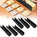 GLMFAN 6Pcs U-Shape Biscuit Cake Bread Mold, Rectangle Cookie Cutters, Long Non-Stick Cranberry Cookie Mold, Carbon Steel Cookie Model Bread Mould Pan for Baking Fondant Dessert, 9.6