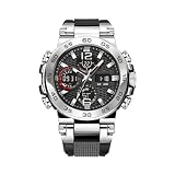 Generico Orologio con Display Analogico e Digitale | Impermeabile a Doppio Display | Orologio da Polso Casual Attività Sportive Stile Casual Occasioni Formali Ufficio Pendolarismo Quotidiano e Viaggi