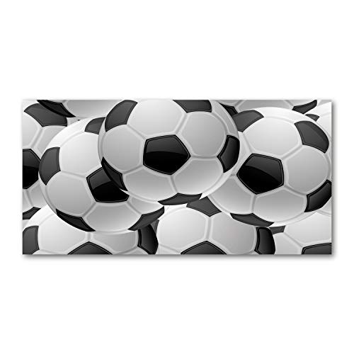 Credence de cuisine football noir et blanc 100x50cm pour passionnés de sport