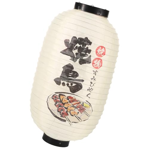 Toyvian Farol Japonés de Tela para Decoración de Restaurante y Jardín Farol Colgante Diseño de Sushi y Sashimi Linterna Decorativa para Exteriores E Interiores Adecuado para Locales y