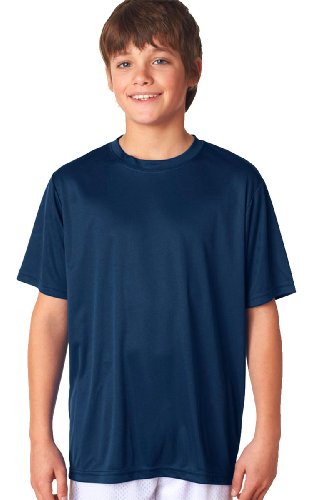 A4 Youth Cooling Performance Crew Training T-Shirt Navy M