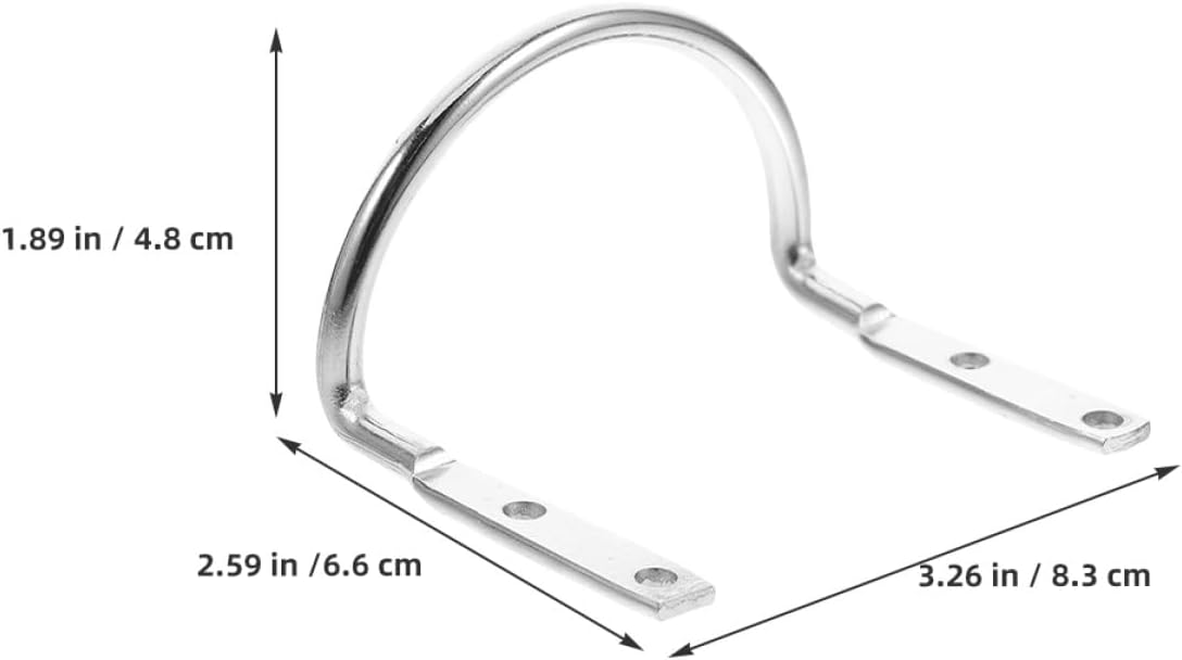 8pcs Heavy Duty Wall Mount Tool Hooks Garage Hanging Organizer Hammer Loop Holder U-Shaped Hand Tool Rack for Workshop and Garden Storage image 2