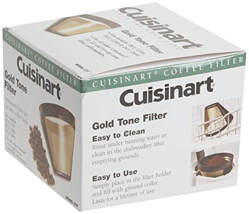 Cuisinart GTF Gold Tone Coffee Filter, 10-12 Cup Cone, Burr Mill