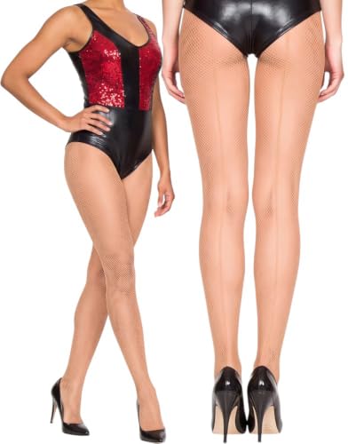 Image of ToBeInStyle Women's Fishnet Backseam Pantyhose W /Elastic Waistband