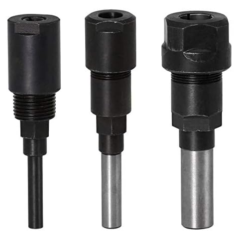ArtisanShow 1PC 1/4 Inch 8mm 1/2 Inch Shank Collet Extension Chuck, Router Bit Extension Rod Converter Engraving Machine Accessories Extension Milling Cutter Router Bit for Woodworking (1/4" Shank) Cover