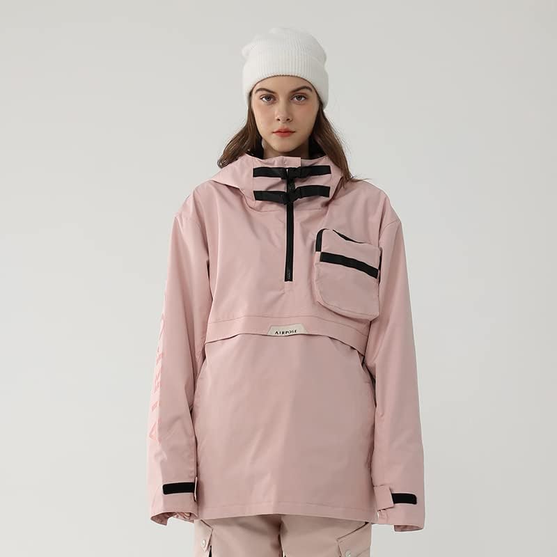 Snowboarding Suit Men Women Winter Thickened Sports Wear Windproof Waterproof Ski Jacket Warm Hooded Clothes