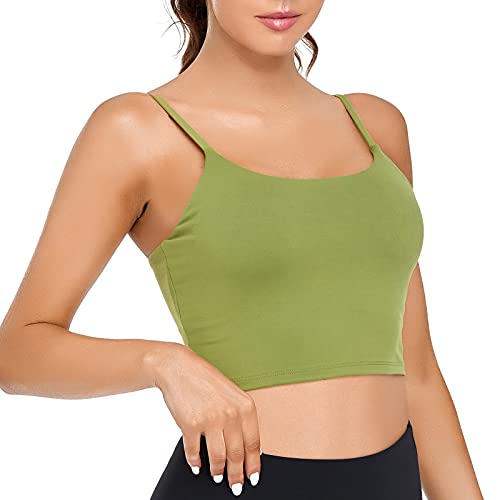 Image of Lemedy Women Padded Sports Bra Fitness Workout Running Shirts Yoga Tank Top