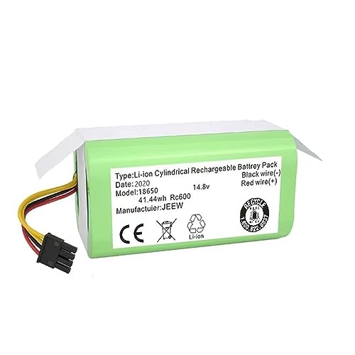 GORMEL Batteria di Ricambio agli ioni di Litio da 14,4 V 2600 mAh Compatibile for Conga Excellence 1290 1390 1490 1590 Batteria agli ioni di Litio (Color : 2600mAH)