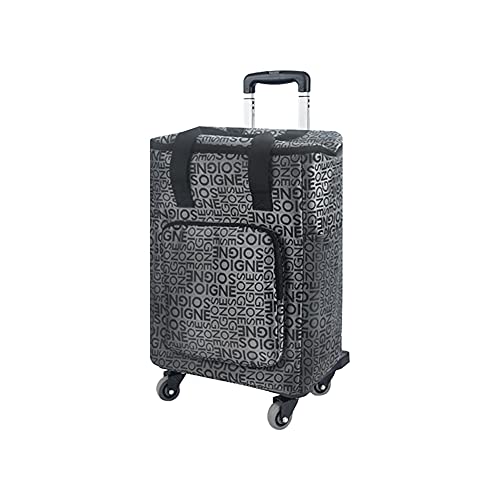Carretilla plegable de mano con 4 ruedas giratorias y bolsa impermeable miniatura 1